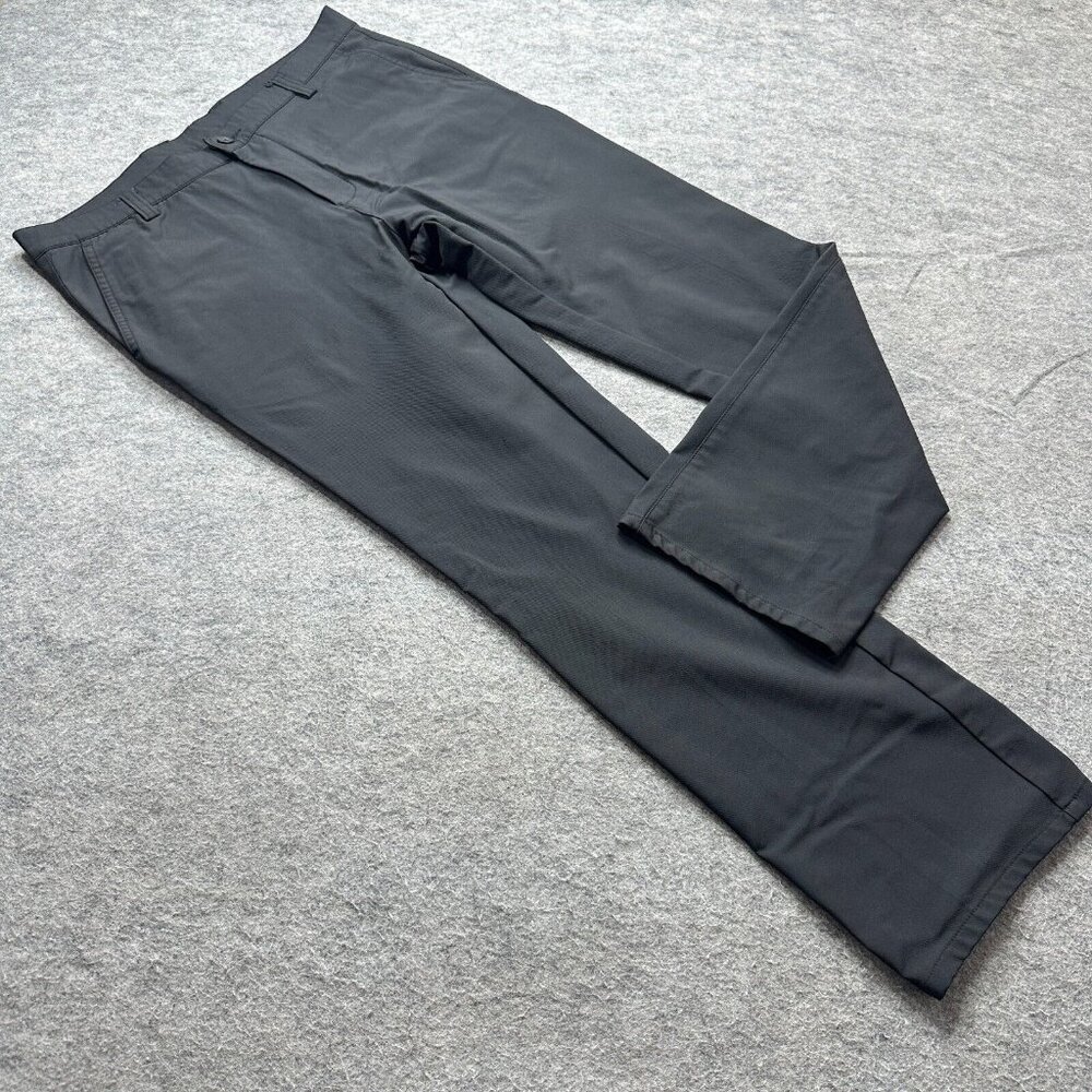 J.Lindberg Golf Pants Men 35 x 30 Black Performance Stretch Straight Quick Dry